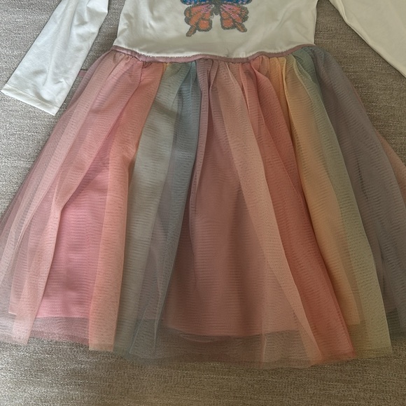 Lilt little girls butterfly sequined dress with tulle skirt Size 6X. NWT. - Picture 3 of 6